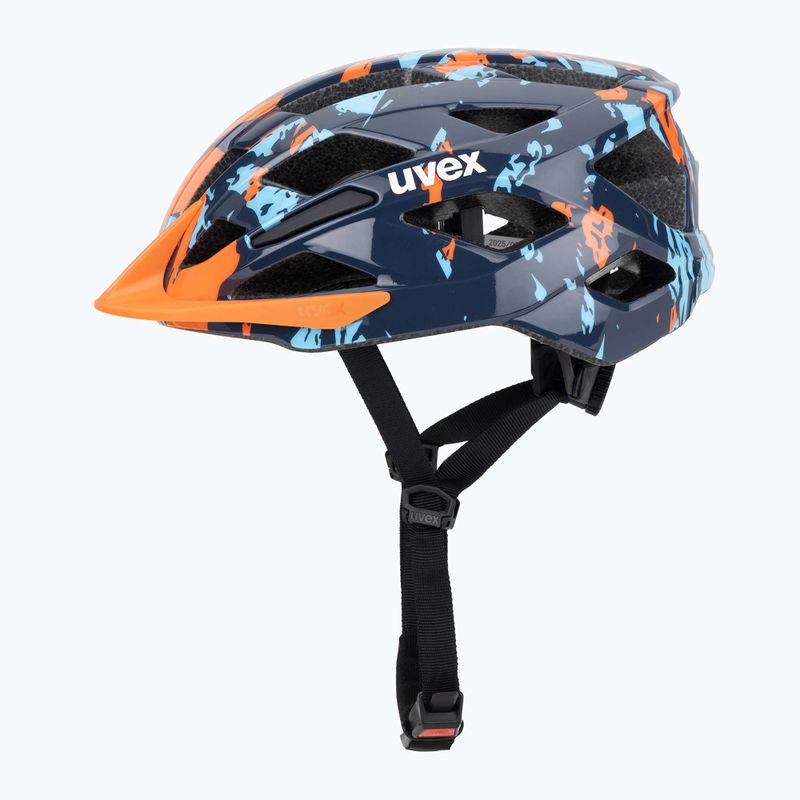 Casco da bici per bambini UVEX Air Wing 2 papaya/bubble blue 3