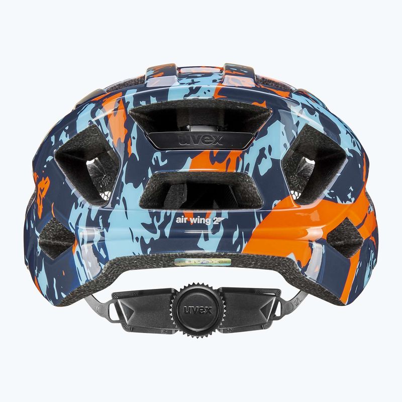 Casco da bici per bambini UVEX Air Wing 2 papaya/bubble blue 10