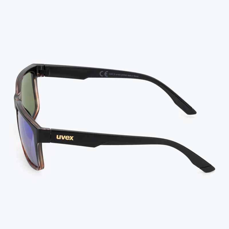 Occhiali da sole UVEX Poise black demi matt/mirror green 4