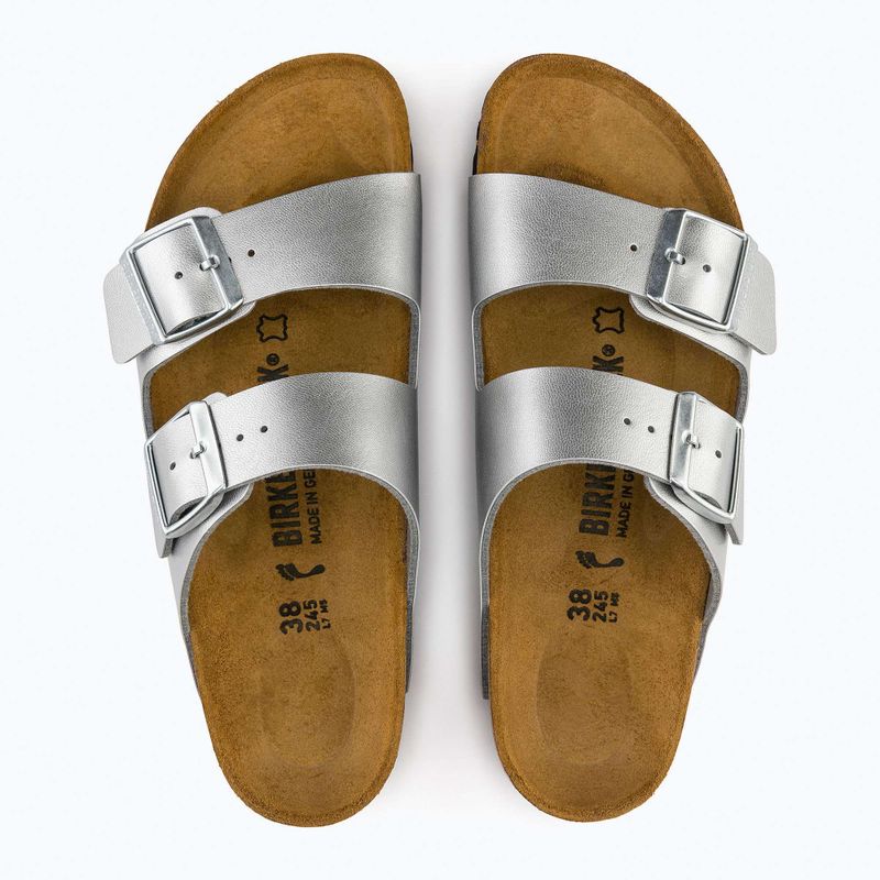 BIRKENSTOCK infradito donna Arizona BF Narrow argento 8