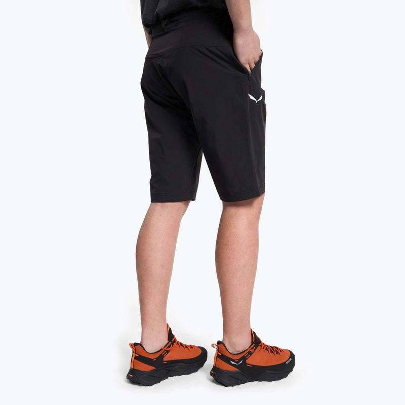 Pantaloncini da trekking Salewa Talveno DST da uomo, nero out 3