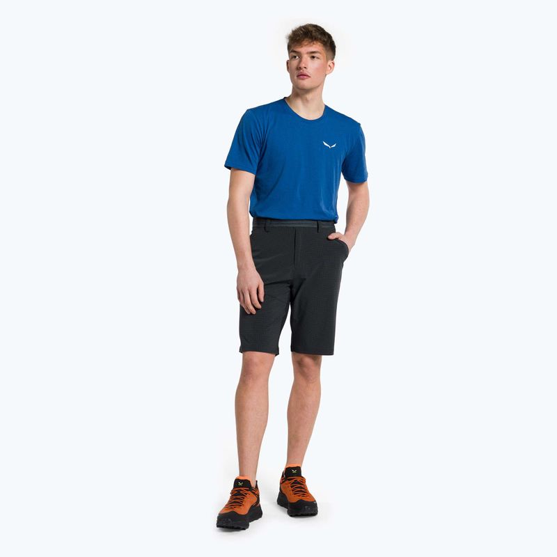 Pantaloncini da trekking da uomo Salewa Puez 3 nero out 2