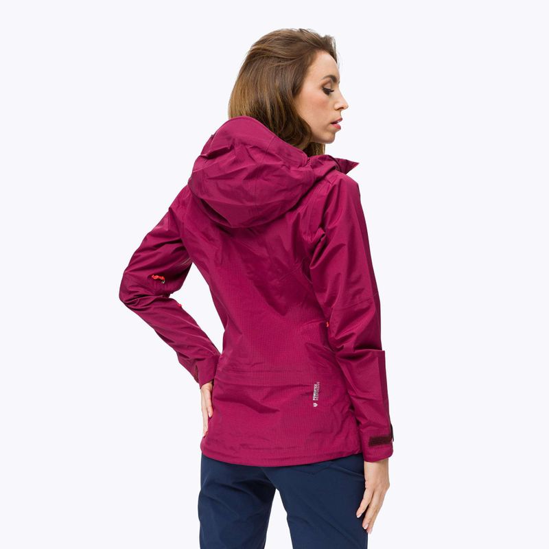 Giacca da pioggia Salewa da donna Sella Responsive rosso rodo 3