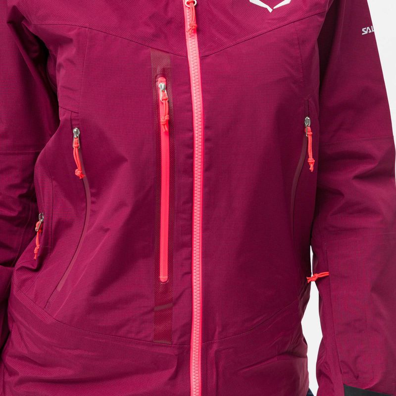 Giacca da pioggia Salewa da donna Sella Responsive rosso rodo 5