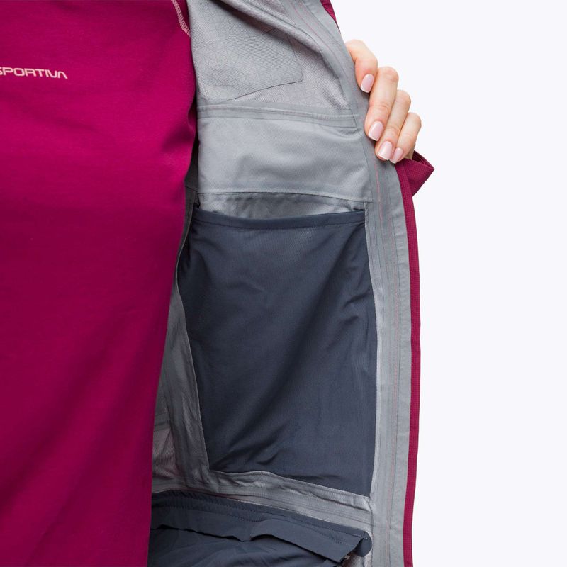 Giacca da pioggia Salewa da donna Sella Responsive rosso rodo 6