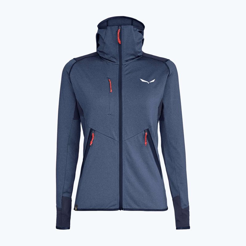 Giacca da trekking da donna Salewa Agner Hybrid PL/DST FZ Hoody navy blazer melange 10