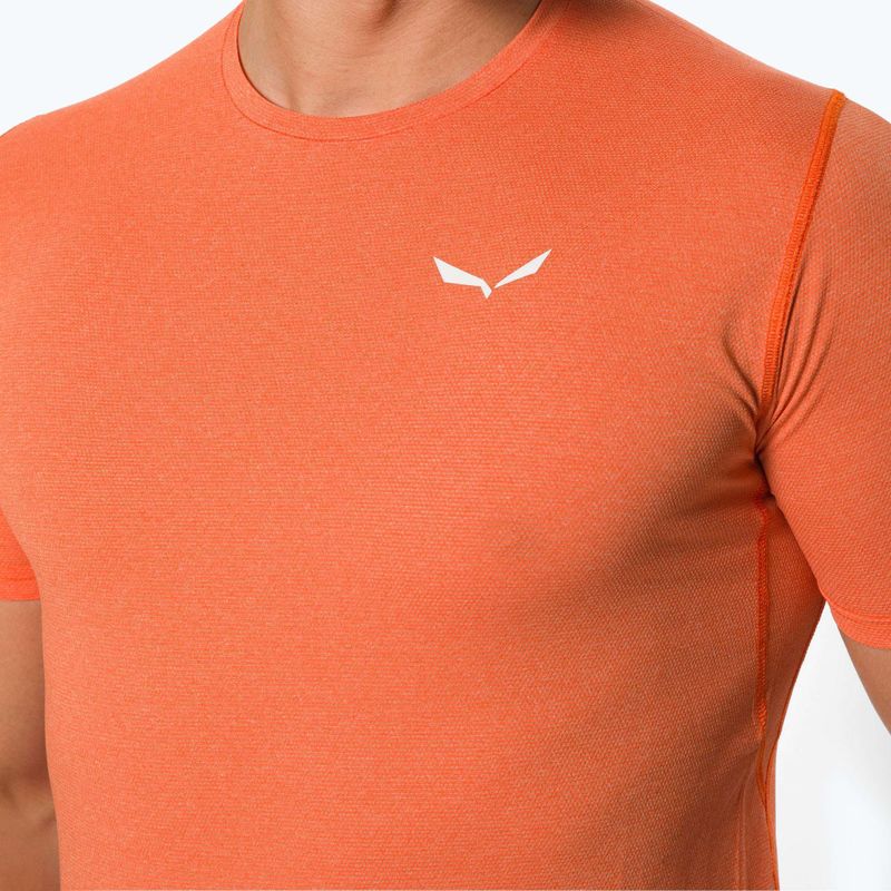 Camicia da trekking da uomo Salewa Pedroc 3 Dry rosso arancio melange 4