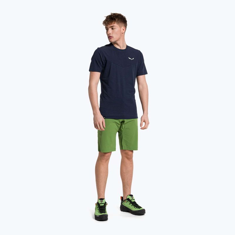 Maglietta da arrampicata Salewa Lavaredo uomo Canapa blazer navy 2