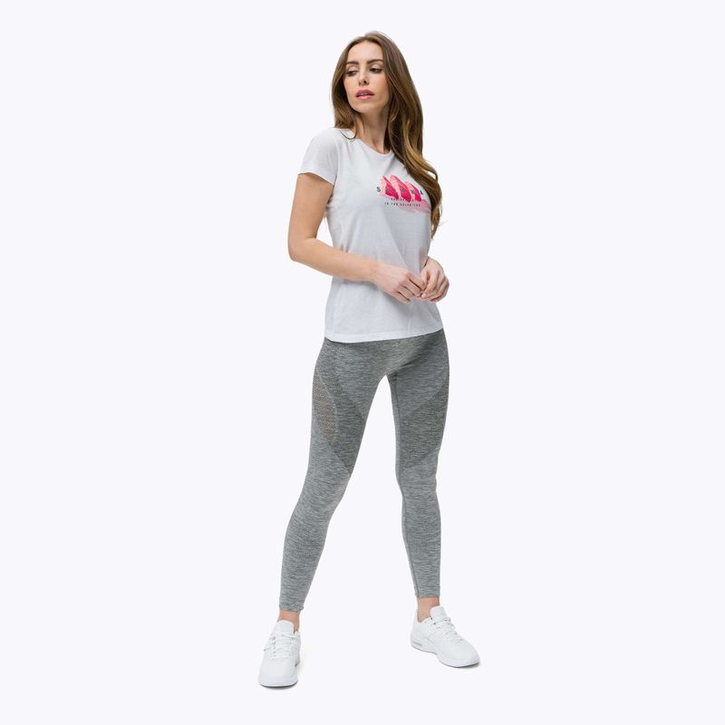 Maglietta trekking donna Salewa Lines Graphic Dry bianco ottico 2