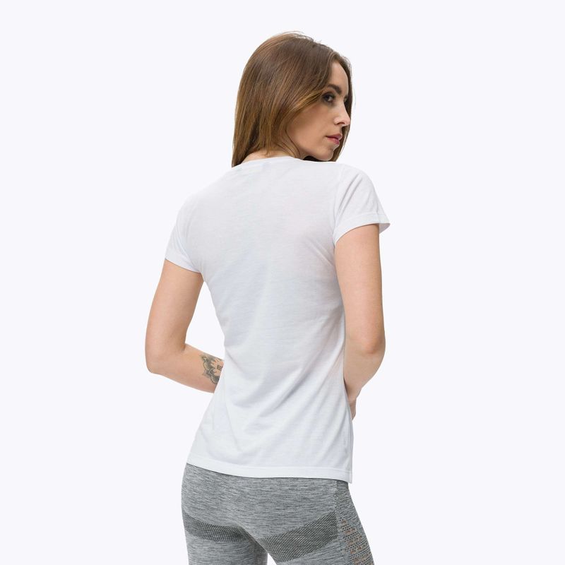 Maglietta trekking donna Salewa Lines Graphic Dry bianco ottico 3