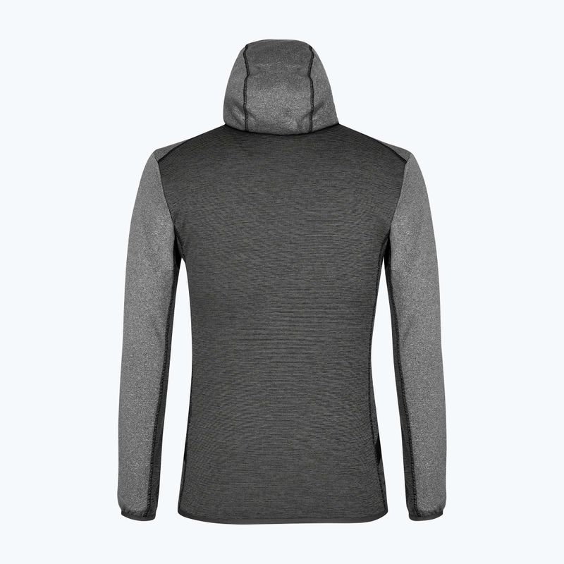 Felpa trekking uomo Salewa Puez Melange PL FZ Hoody nero melange 5