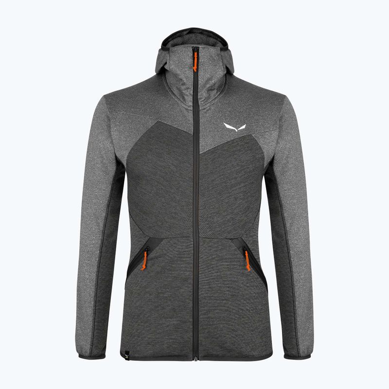 Felpa trekking uomo Salewa Puez Melange PL FZ Hoody nero melange 6