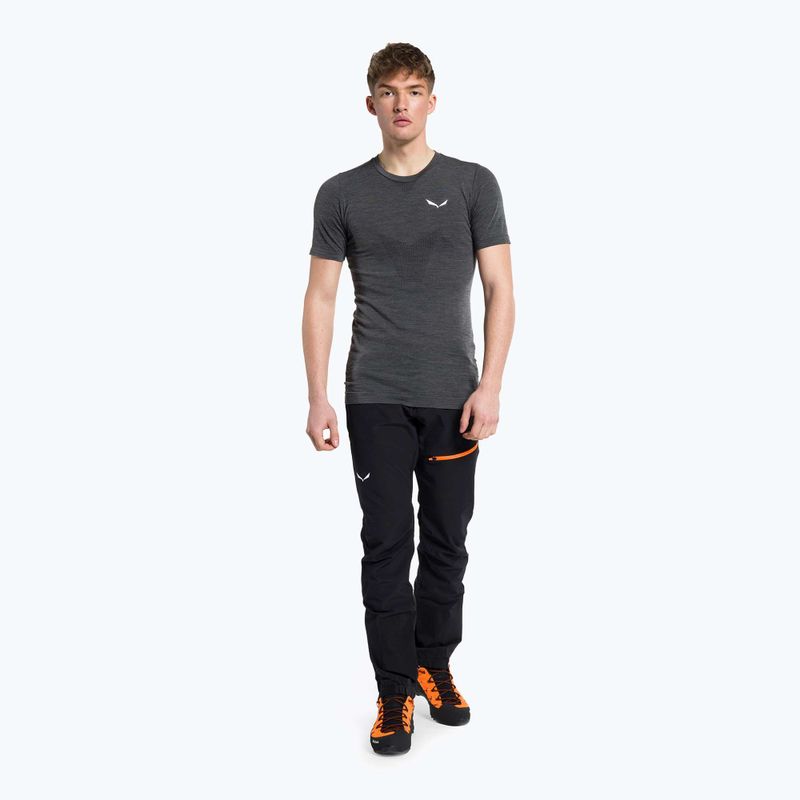 Camicia da trekking da uomo Salewa Pedroc AMR nero out 2