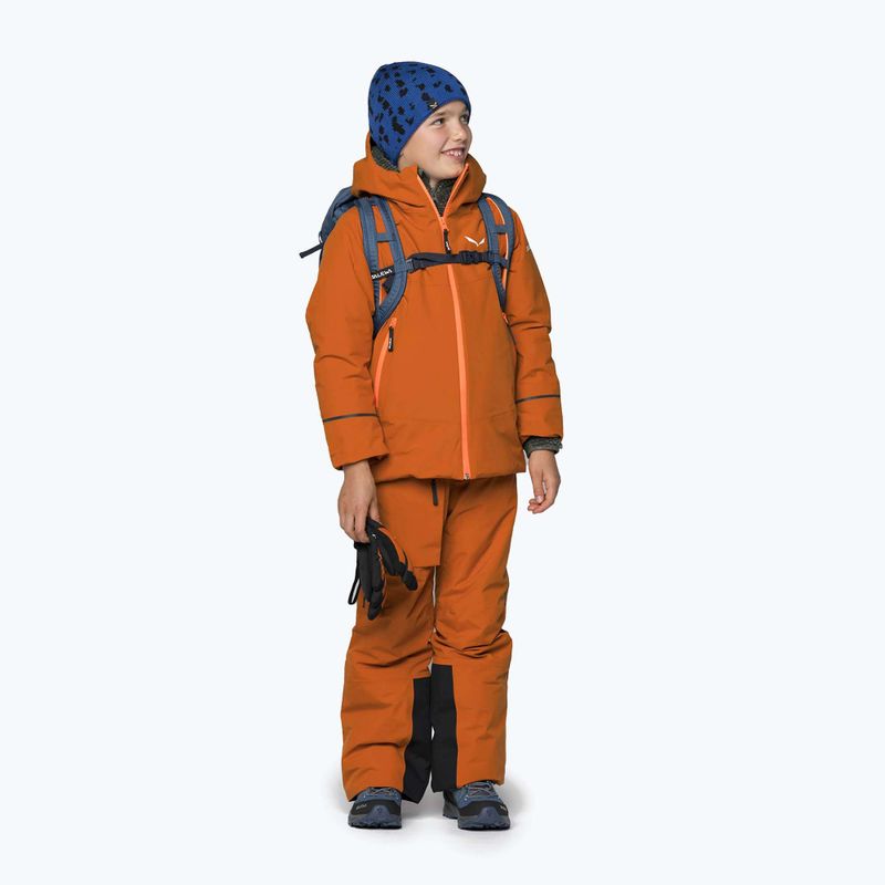 Giacca da sci Salewa Sella PTX/TWR per bambini autunno/arancio fluo 2