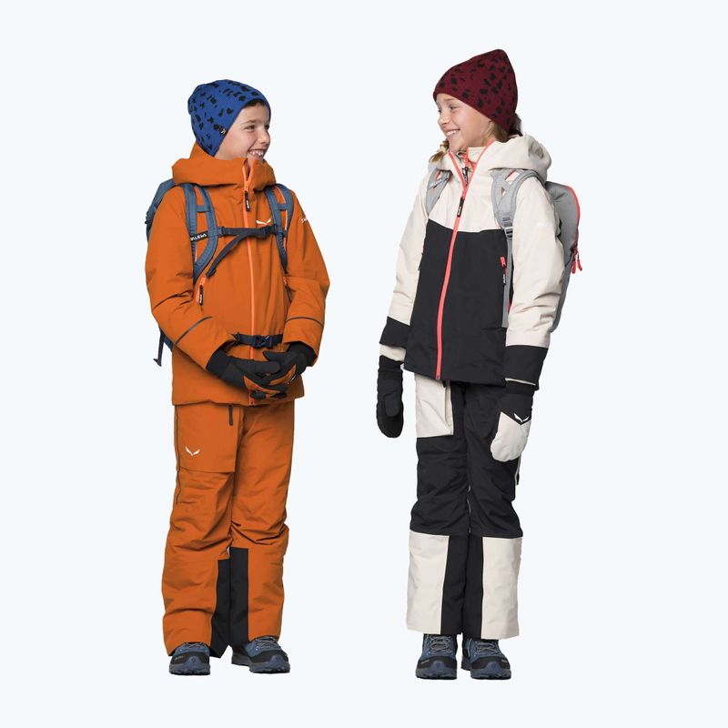 Giacca da sci Salewa Sella PTX/TWR per bambini autunno/arancio fluo 10
