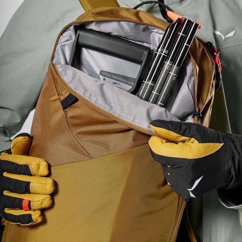 Zaino da sci Salewa Sella Free 22 l marrone dorato 3