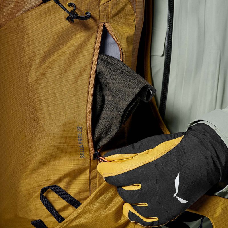 Zaino da sci Salewa Sella Free 22 l marrone dorato 4