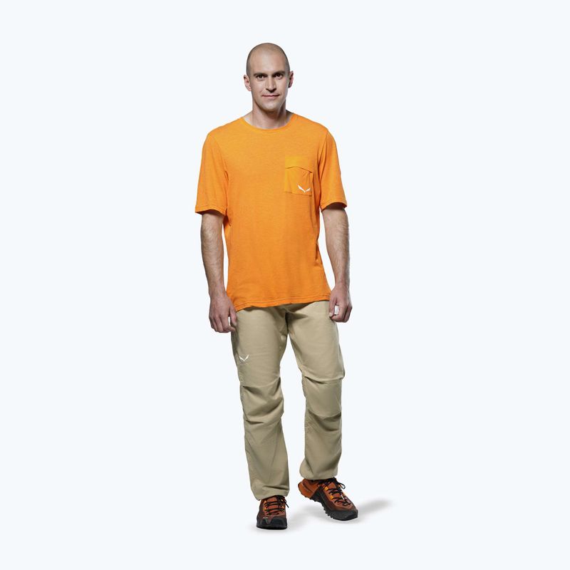 Camicia da trekking Salewa Agner Hemp/Dst turmeric da uomo 2