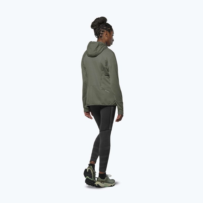 Giacca antivento donna Salewa Pedroc Polarlite Wind Hood faded green 3
