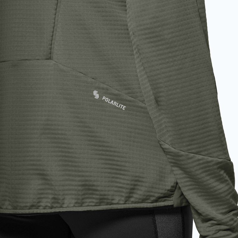 Giacca antivento donna Salewa Pedroc Polarlite Wind Hood faded green 6
