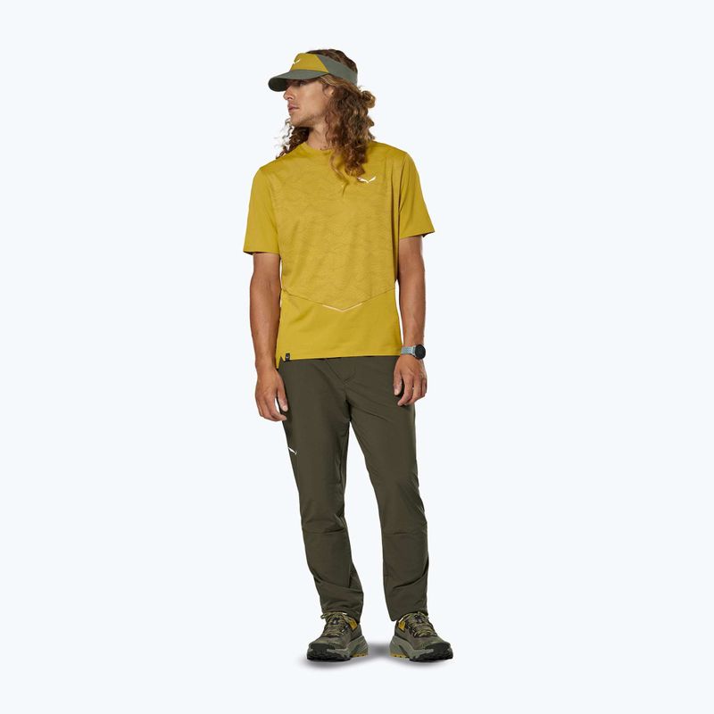 Maglietta da uomo Salewa Pedroc Tech Dry olive oil 2