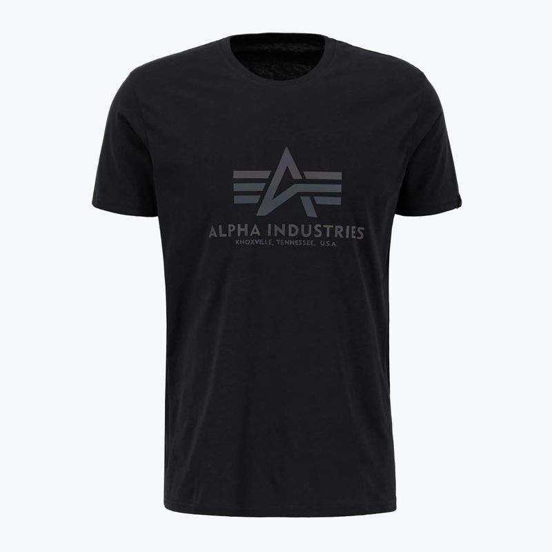 Maglietta Alpha Industries Basic Rainbow Reflective da uomo, nero 3