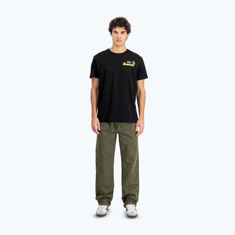 Alpha Industries - T-shirt da uomo con stampa posteriore Pearl Harbor - nero 2