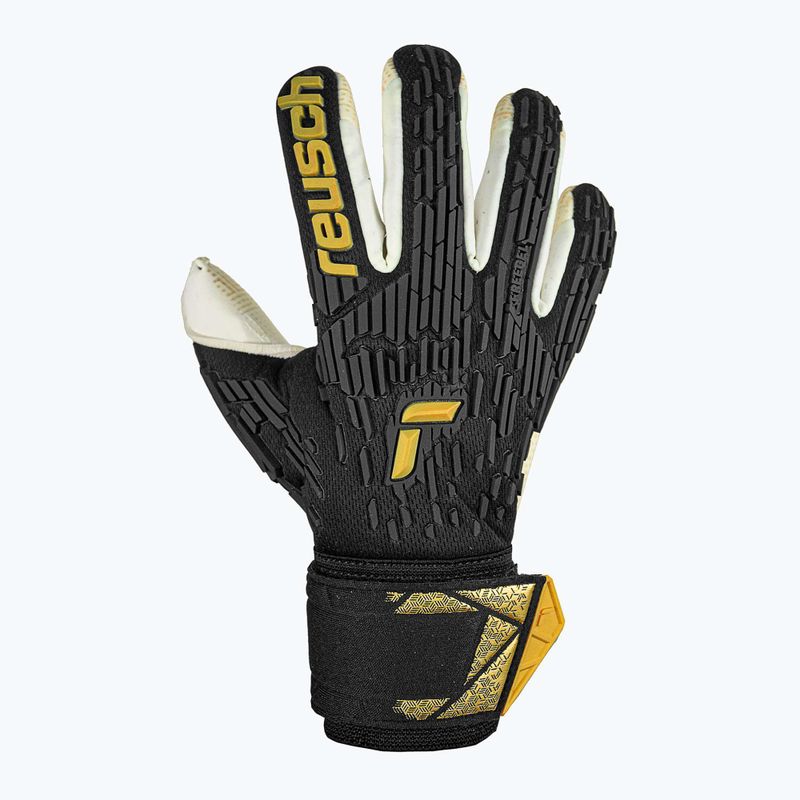 Guanto da portiere Reusch Attrakt Freegel Gold X GluePrint Finger Support nero/oro 2