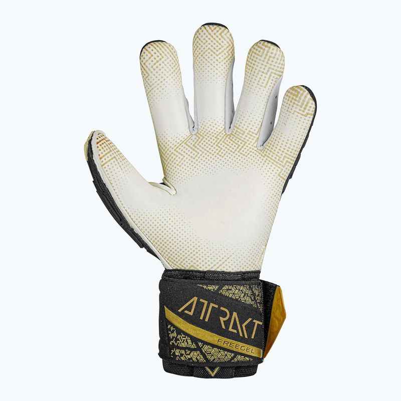 Guanto da portiere Reusch Attrakt Freegel Gold X GluePrint Finger Support nero/oro 3