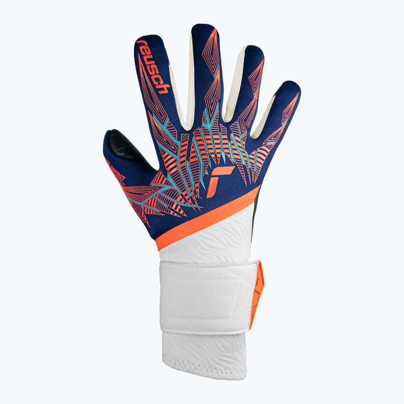 Guanti da portiere Reusch Pure Contact Fusion premium blu/arancio elettrico/nero 2