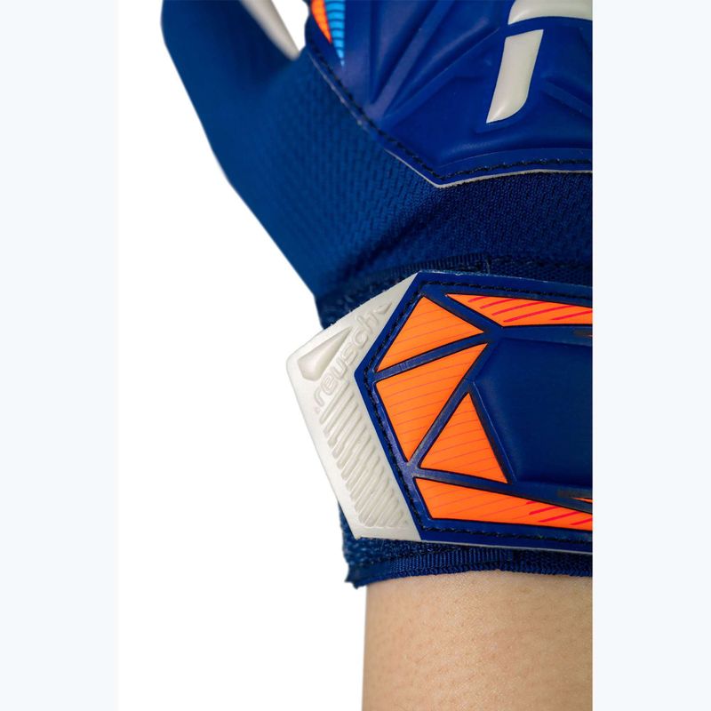 Guanti da portiere per bambini Reusch Attrakt Starter Solid Junior sharp blue/white/shocking orange 8
