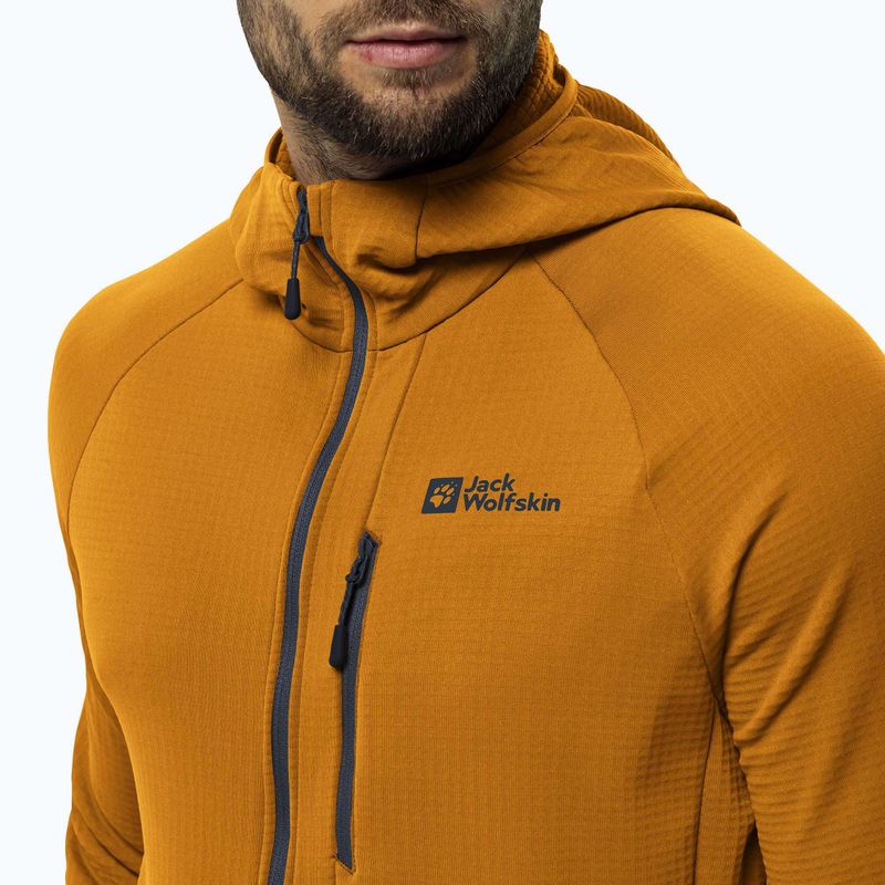 Jack Wolfskin Kolbenberg Uomo Felpa in pile con cappuccio Fz 4