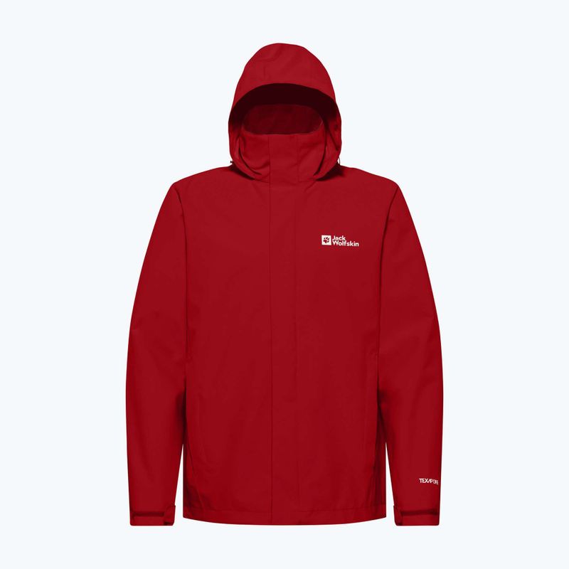 Jack Wolfskin Trailtime 2L giacca da pioggia da uomo rosso adrenalina 8