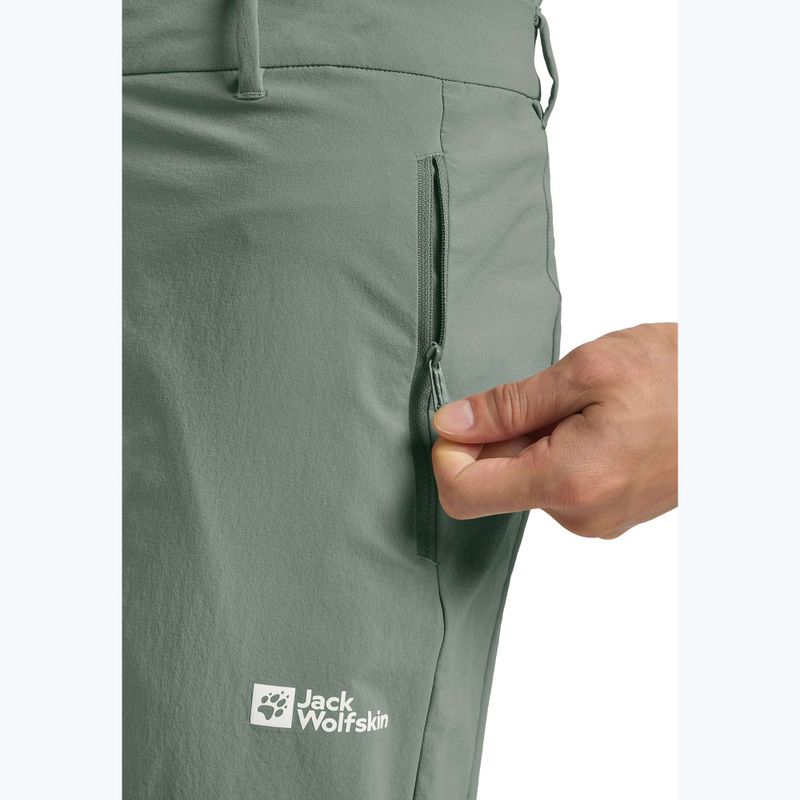 Pantaloni da trekking Jack Wolfskin da uomo Hikeout verde ardesia 5