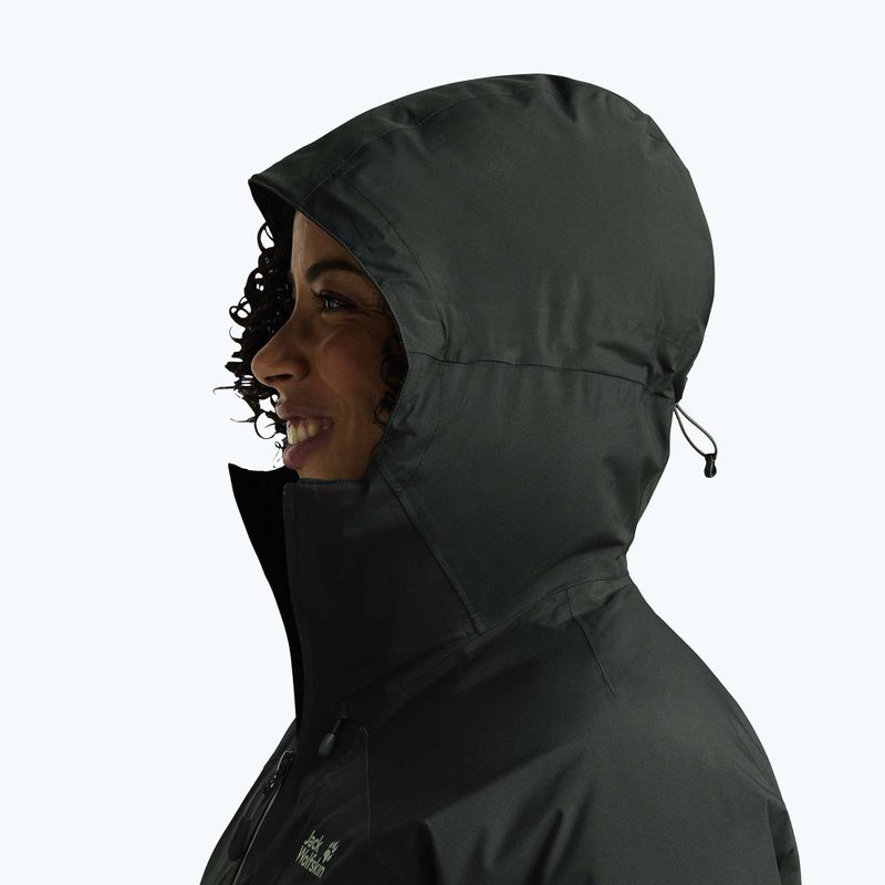 Piumino da donna Jack Wolfskin Icecape 2L Down Ins Rds slate green 4