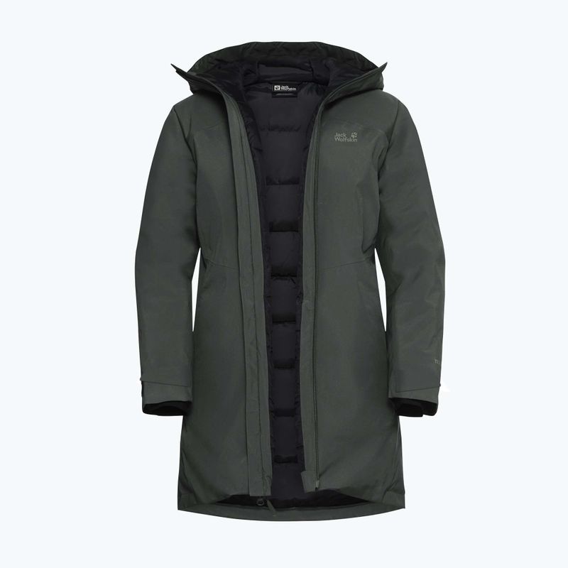 Piumino da donna Jack Wolfskin Icecape 2L Down Ins Rds slate green 9