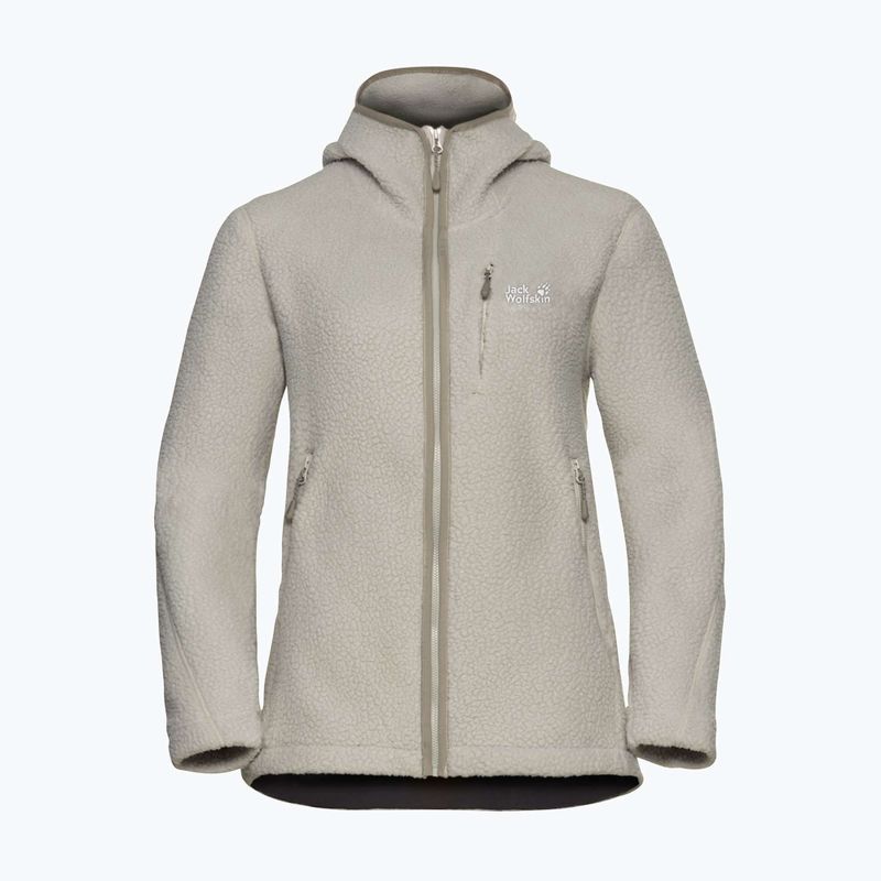 Pile donna Jack Wolfskin Cradle Mountain Full Zip colore sabbia chiaro 7