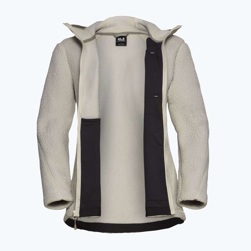 Pile donna Jack Wolfskin Cradle Mountain Full Zip colore sabbia chiaro 9