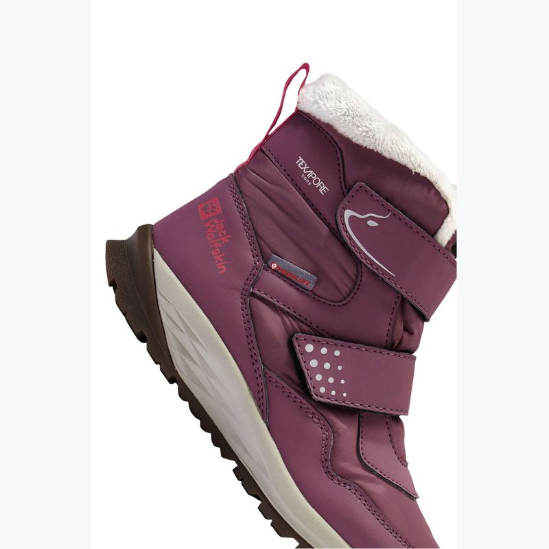 Scarpe per bambini Jack Wolfskin Polar Bear-B Texapore Mid Vc raisin 8