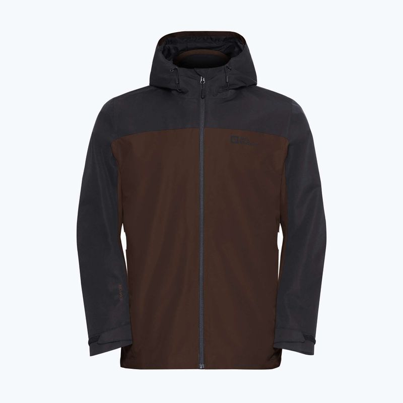 Giacca 3in1 da uomo Jack Wolfskin Taubenberg 3In1 hot choc 10
