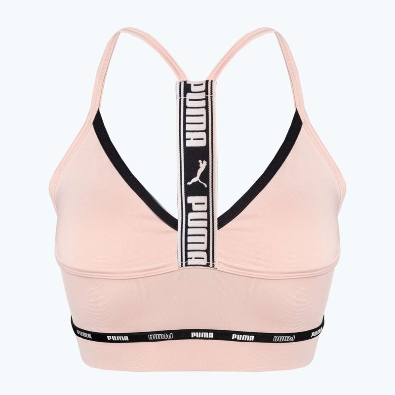 Reggiseno fitness PUMA Low Impact Strong Strappy rosa polvere 2