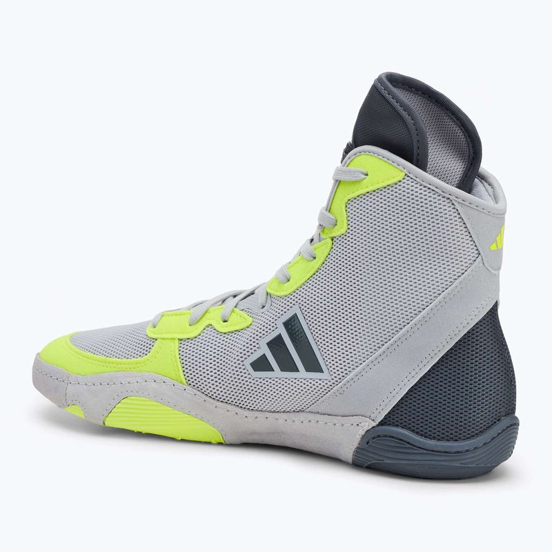 Uomo adidas Adizero squadra grigio chiaro / squadra onix / squadra sollar giallo 2 scarpe da boxe 3