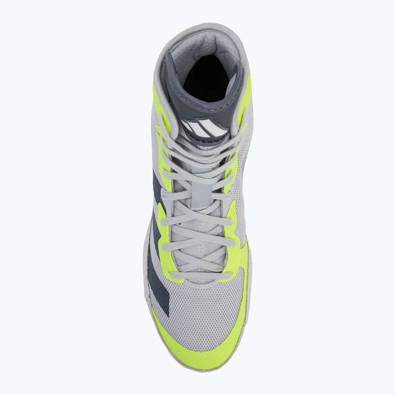 Uomo adidas Adizero squadra grigio chiaro / squadra onix / squadra sollar giallo 2 scarpe da boxe 5