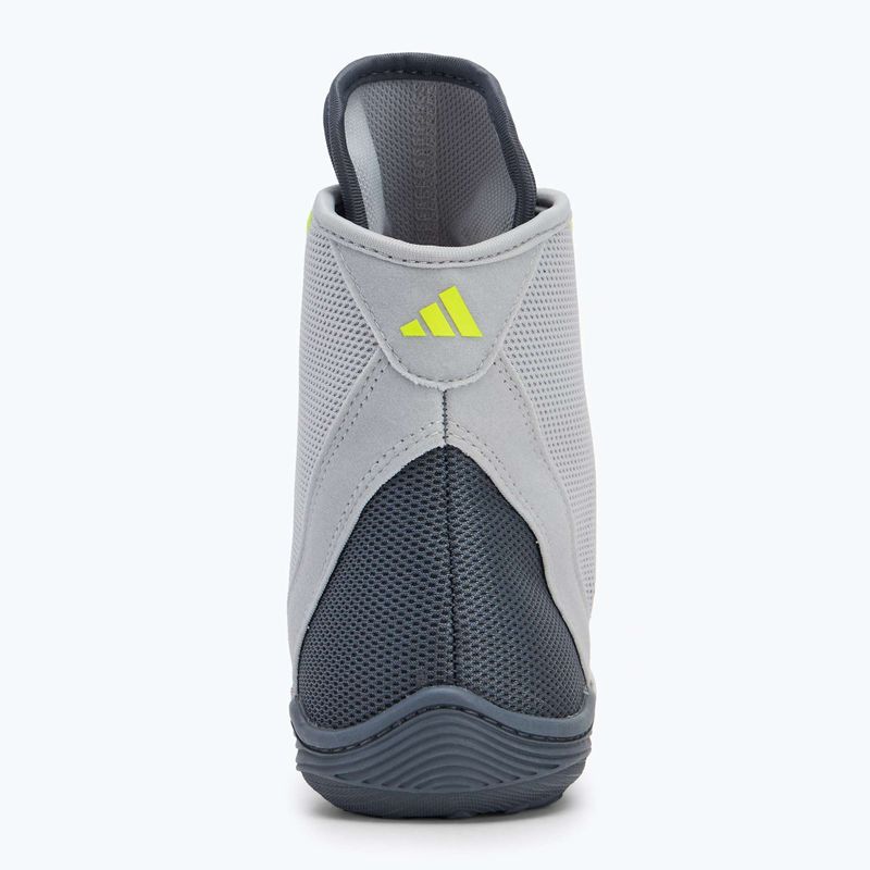 Uomo adidas Adizero squadra grigio chiaro / squadra onix / squadra sollar giallo 2 scarpe da boxe 6