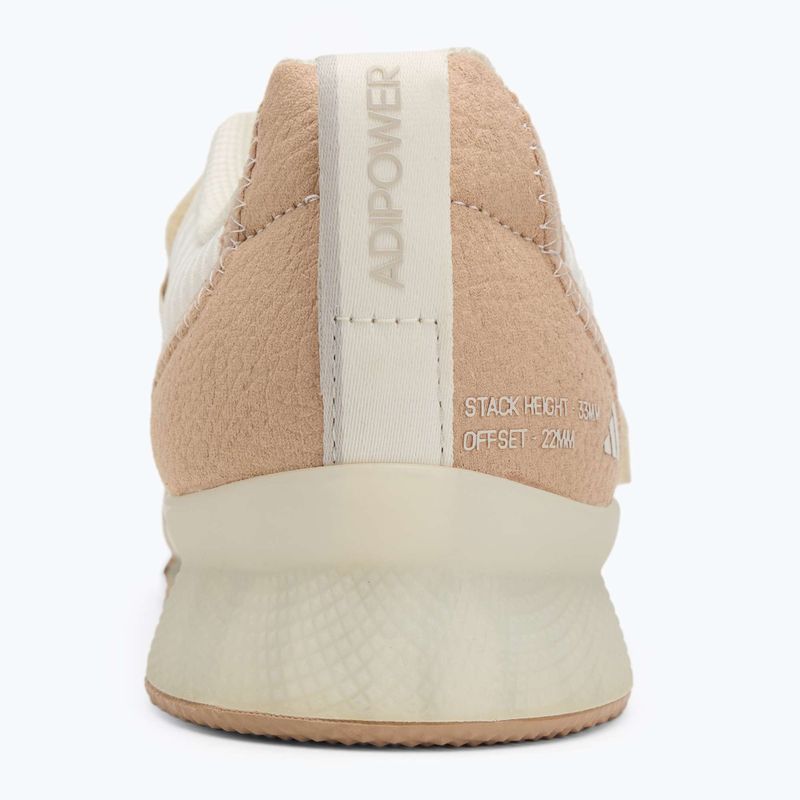 adidas Adipower Weightlifting III scarpa da sollevamento pesi bianco sporco 6
