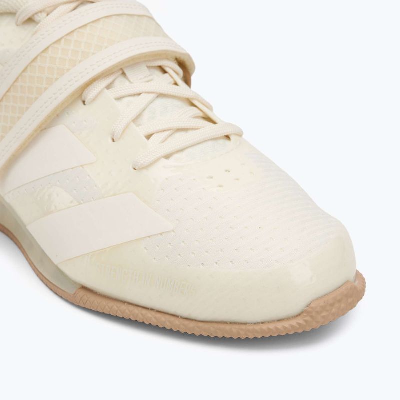 adidas Adipower Weightlifting III scarpa da sollevamento pesi bianco sporco 7