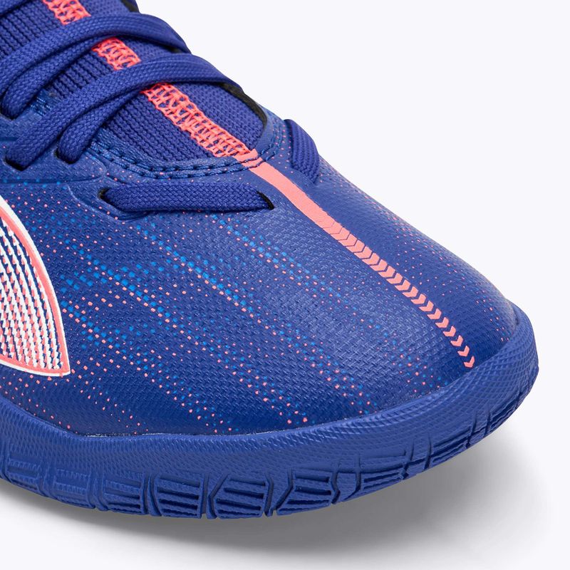 Scarpe da calcio PUMA Ultra 5 Match It + Mid Jr da bambino lapislazzuli/puma bianco/tramonto 7