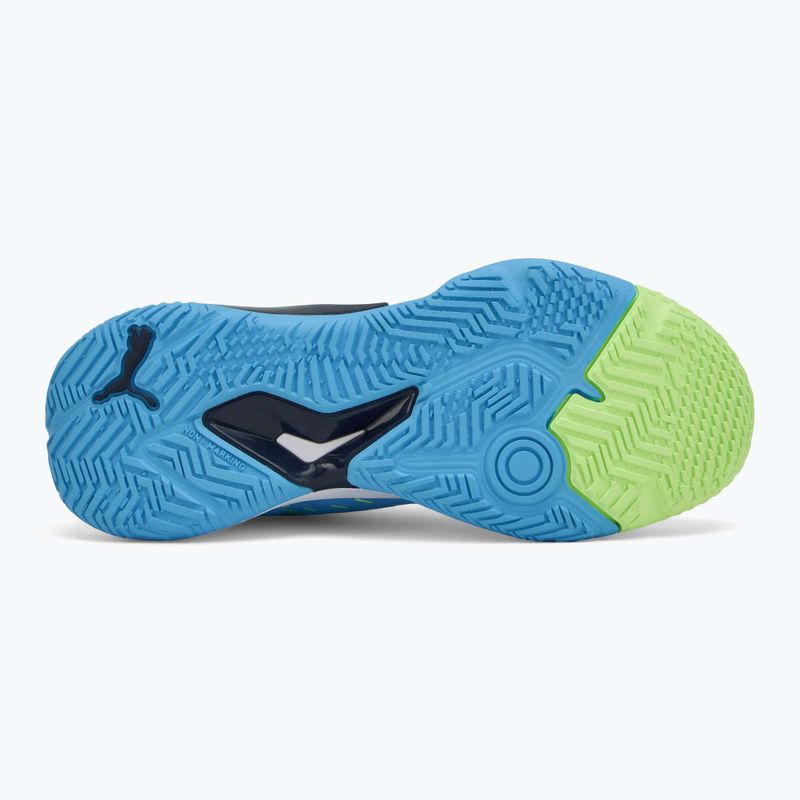 Scarpe sportive indoor da uomo PUMA Solarstrike III blu luminoso/club navy/mela frizzante 4