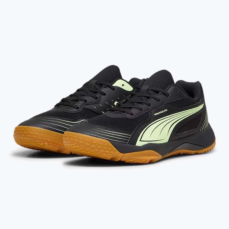 PUMA Solarflash III scarpa sportiva indoor puma nero/mela frizzante 8