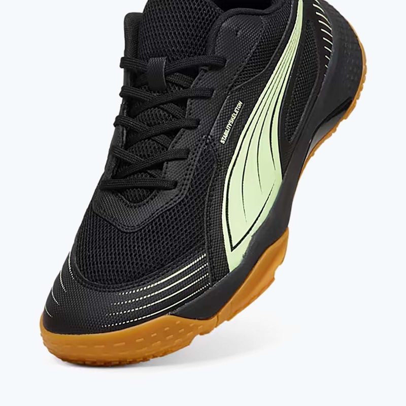 PUMA Solarflash III scarpa sportiva indoor puma nero/mela frizzante 12